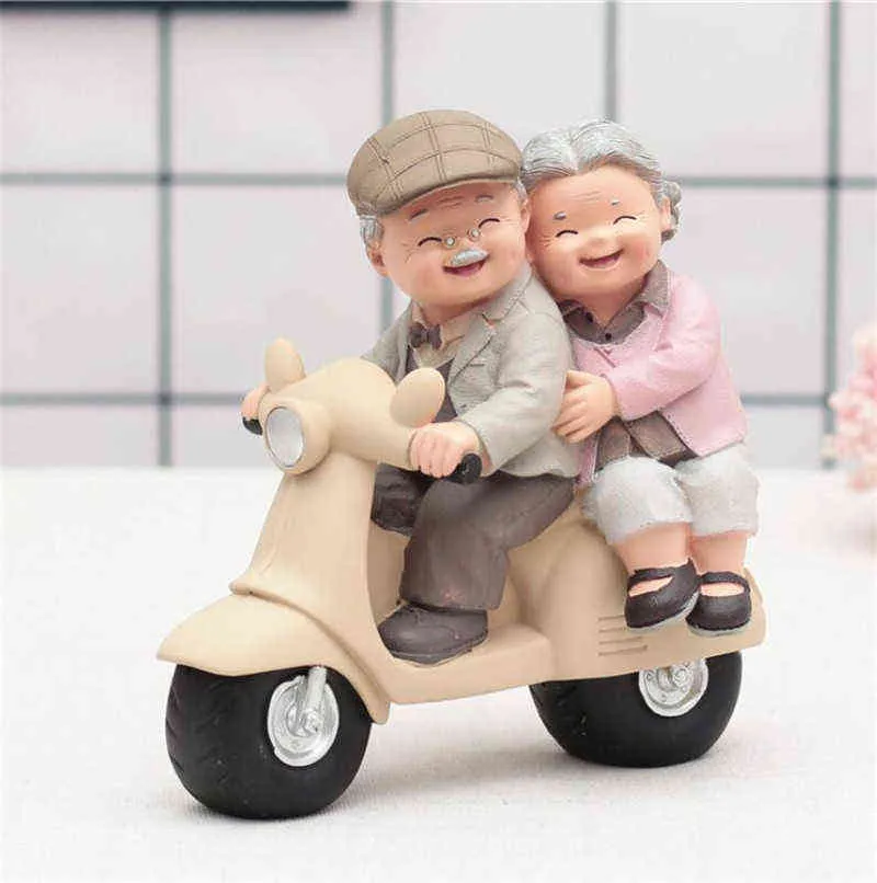 Modèle de grands-parents pour cadeau de Noël Ornement Creative Sweety Lovers Couple Ornements Décoration Décoration de la maison Chambre 211105