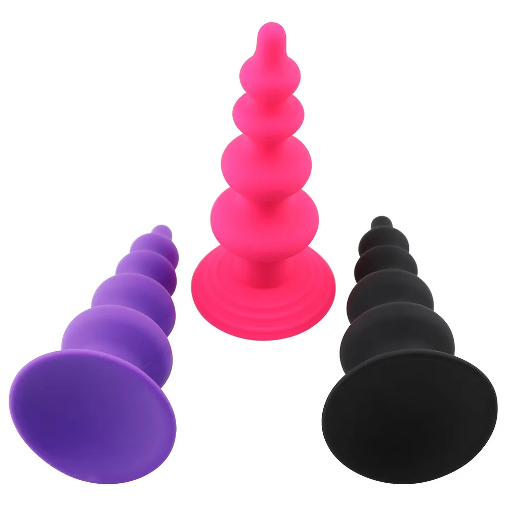 Massage arrière-cour perles gode Anal godemichet Anal jouets sexuels pour adultes hommes femmes Gay Silicone Vaginal g-spot stimulateur Masturbation