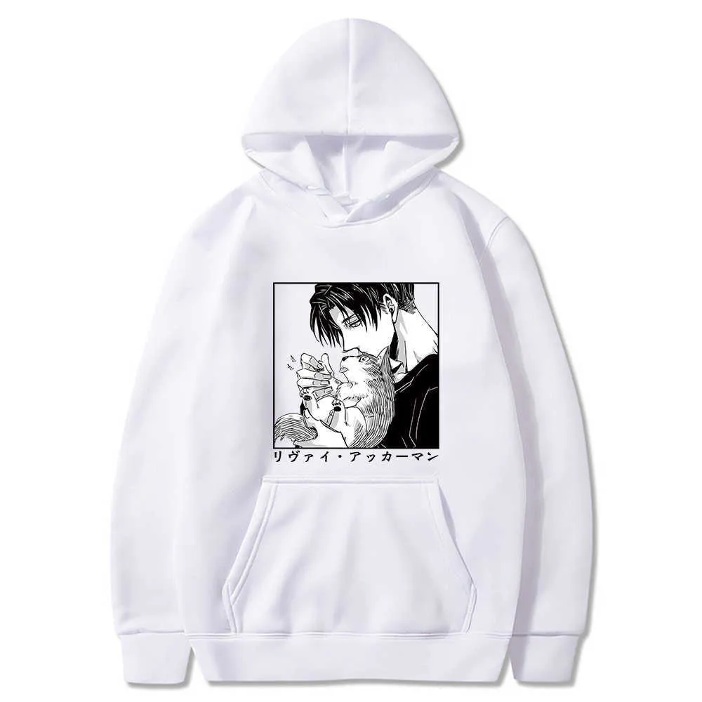 Klasyczny japoński Anime Atak na Titan Hoodie Funny Print Z Kapturem Z Długim Rękawem Jesień Pullover Wygodne Ubrania Joker H0910