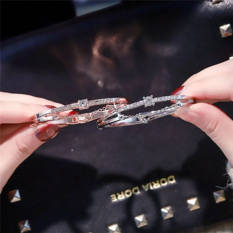 Estilo Coreano Charme Five-apontado Star Bracelete Simples All-Match Xingx Pulseira Jóias Presente