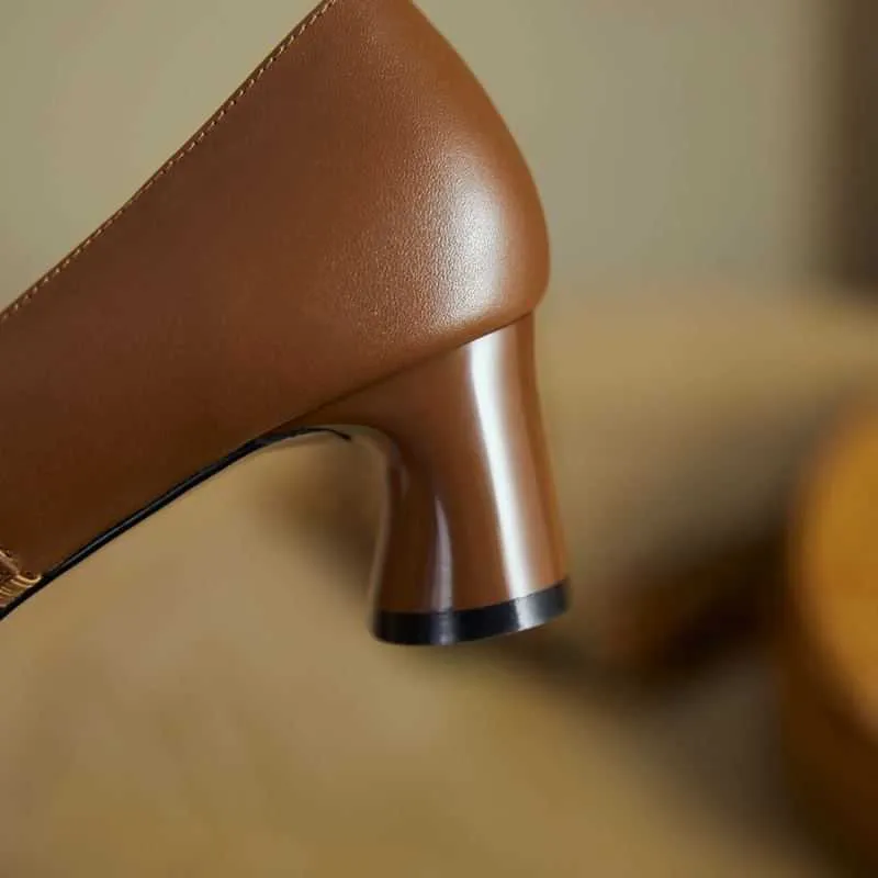 ALLBITEFO fleur design doux en cuir véritable femmes talons hauts mode loisirs chaussures à talons hauts femmes marche chaussures de base 210611