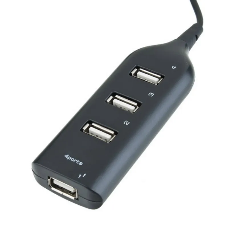 Hub USB 2.0 ad alta velocità Adattatore splitter a 4 porte Presa mini hub PC Laptop Computer portatile Windows Mac