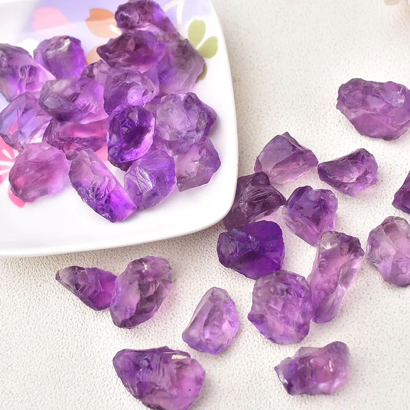 Natural Raw Crystals Stone Minerals Specimen Amethyst Rose Quartz Irregular Shape Rough Rock Stone Healing Aquarium Decoration238H