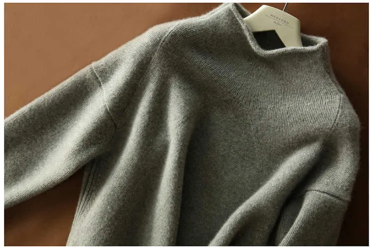 Осень зимняя одежда толстые кашемиры свитера женские водолазки вязание свободных пуловер шерсть женское invierno плюс размер 211018