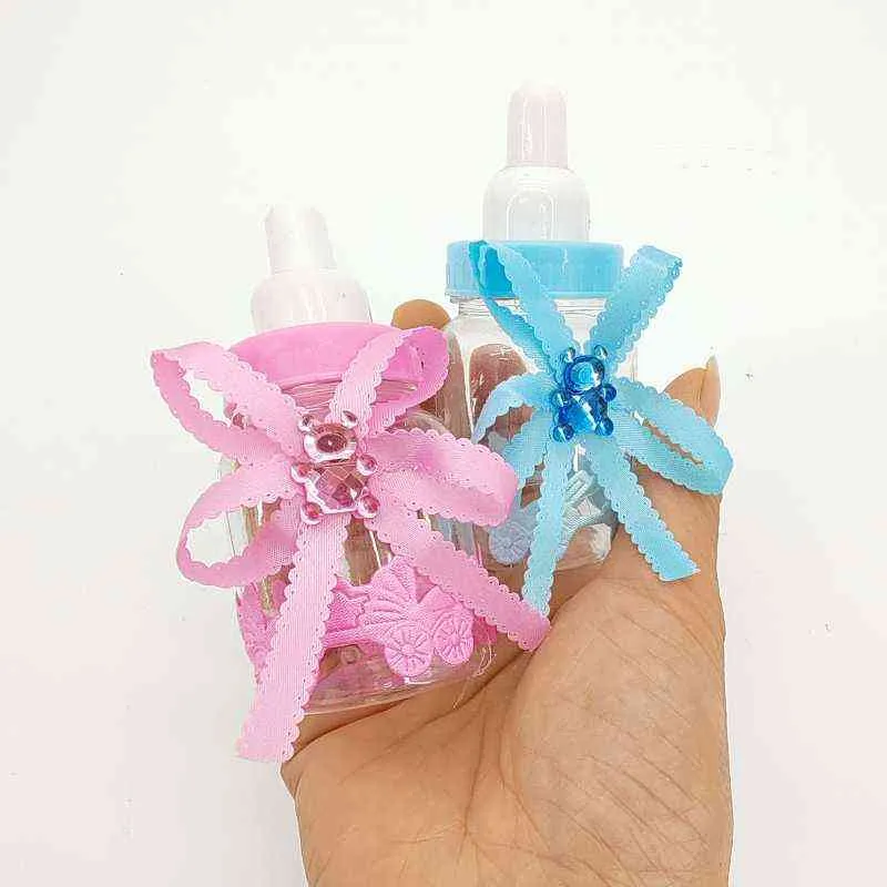 Año Nuevo Cute mariposa Cajas de caramelo Misterios Box Chocolate Packaging Baby Shower Pink and Blue Bags Fiesta de evento Suministros Y220106