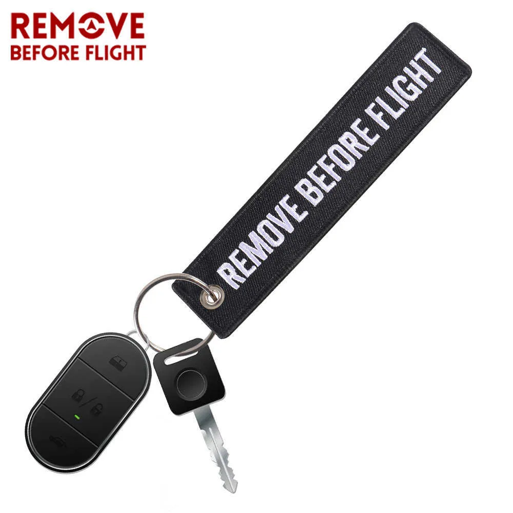 Remove Before Flight Pilot Keychains Jewelry Embroidery Pilot Key Chain for Aviation Gifts Key Tag Label Fashion Keyrings G13236055