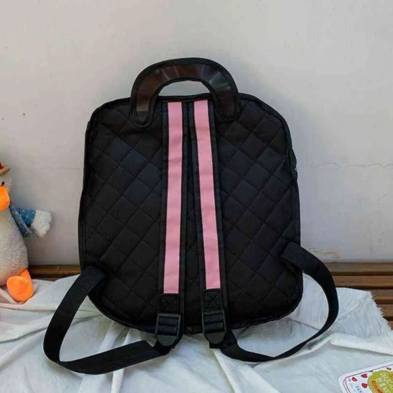 Yaratıcı Kadınlar 2D Çizim Sırt Çantası Karikatür Okul Çantası Comic Bookbag Genç Kızlar için Daypack Seyahat Sırt Çantası Y1105