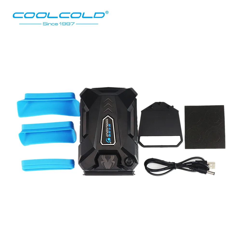 COOLCOLD Portable USB Refroidisseur D'air Extraction Externe Ventilateur De Refroidissement Vitesse Réglable 15 15.6 17 Pouces Ordinateur Portable