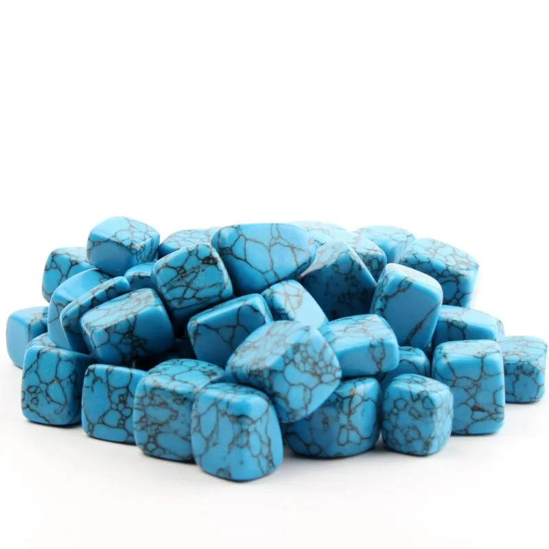Gemystones en vrac 200g bleu turquoise Amethyst chakra Natural Stone Reiki Feng Shui Crystal Healing Point Perles avec Fre269o