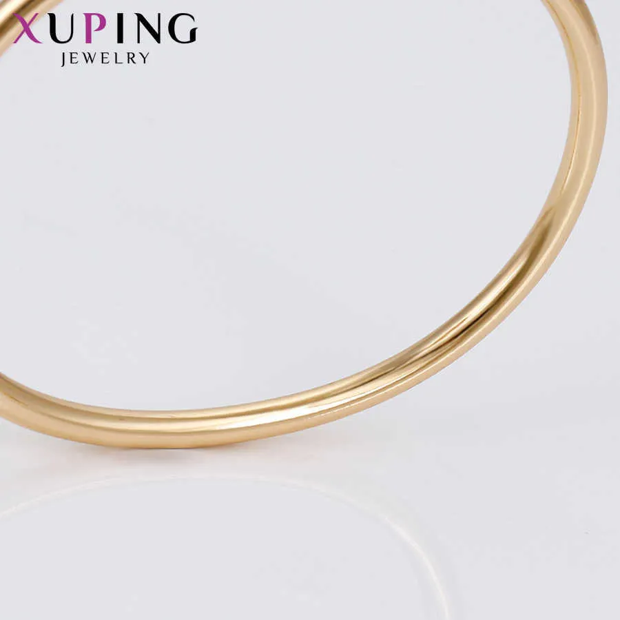 Xuping Fashion Gold Color Plated Temperament Bangle New Arrival High Quality Jewelry for Women Black Friday Gift 51723 Q0719