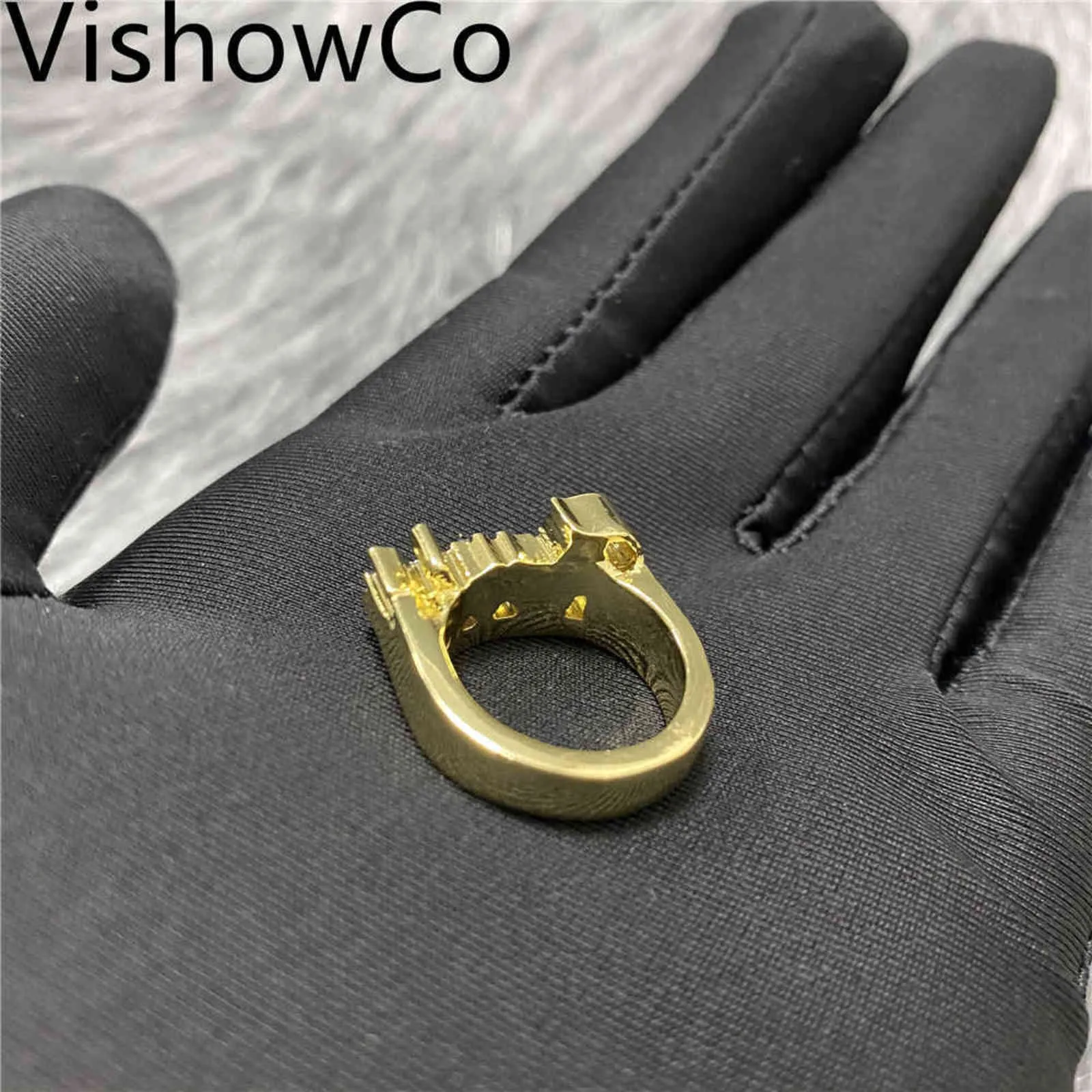 Vishowco 2021 Novo nome personalizado anel de ouro personalidade dourada aço inoxidável anel de hip hop feminino de moda punk ring for women presente8095658