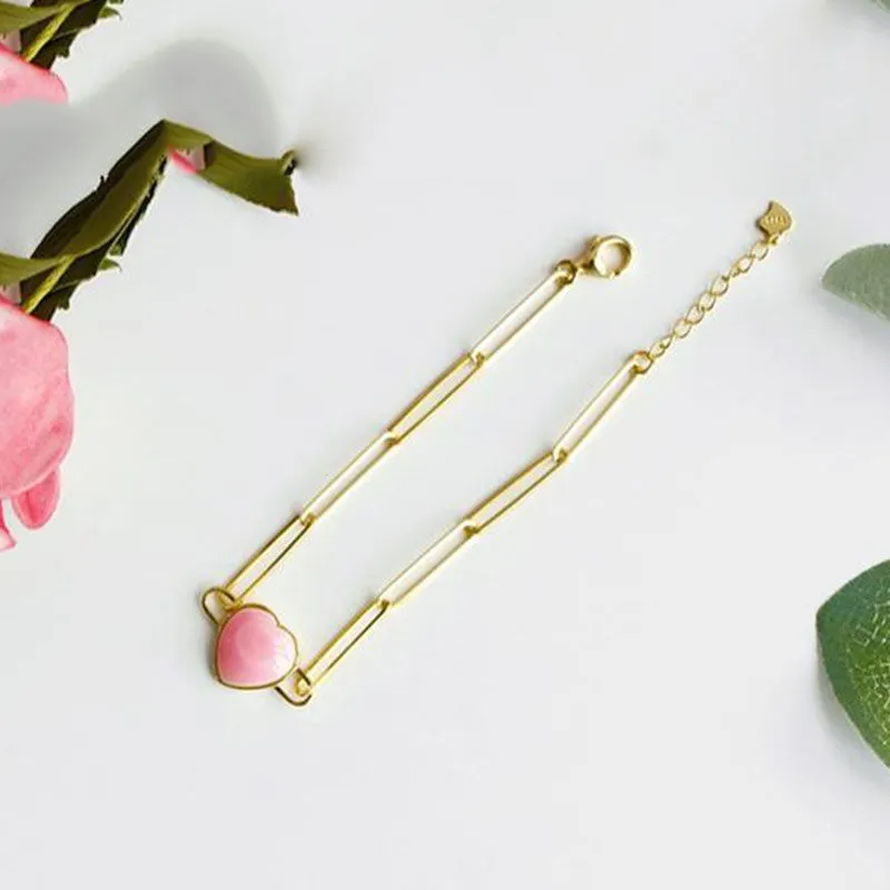 Ispirazione design catena rosa amore collana braccialetto luce lusso squisito moda donna matrimonio gioielli in argento7499705