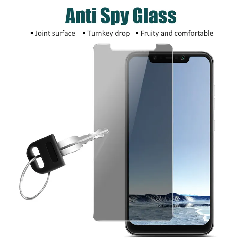 Vidrio templado de privacidad para Xiaomi Mi CC9 Protector de pantalla antiespía para Xiaomi Mi Play Glass