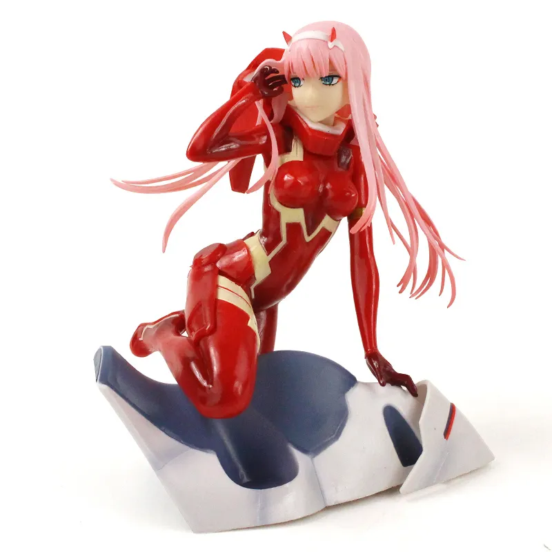 16cm Zero Two Figurine Anime DARLING In The FRAN Figure 02 Action Figures Girl PVC Collection Statue Model Toy Gifts X0526