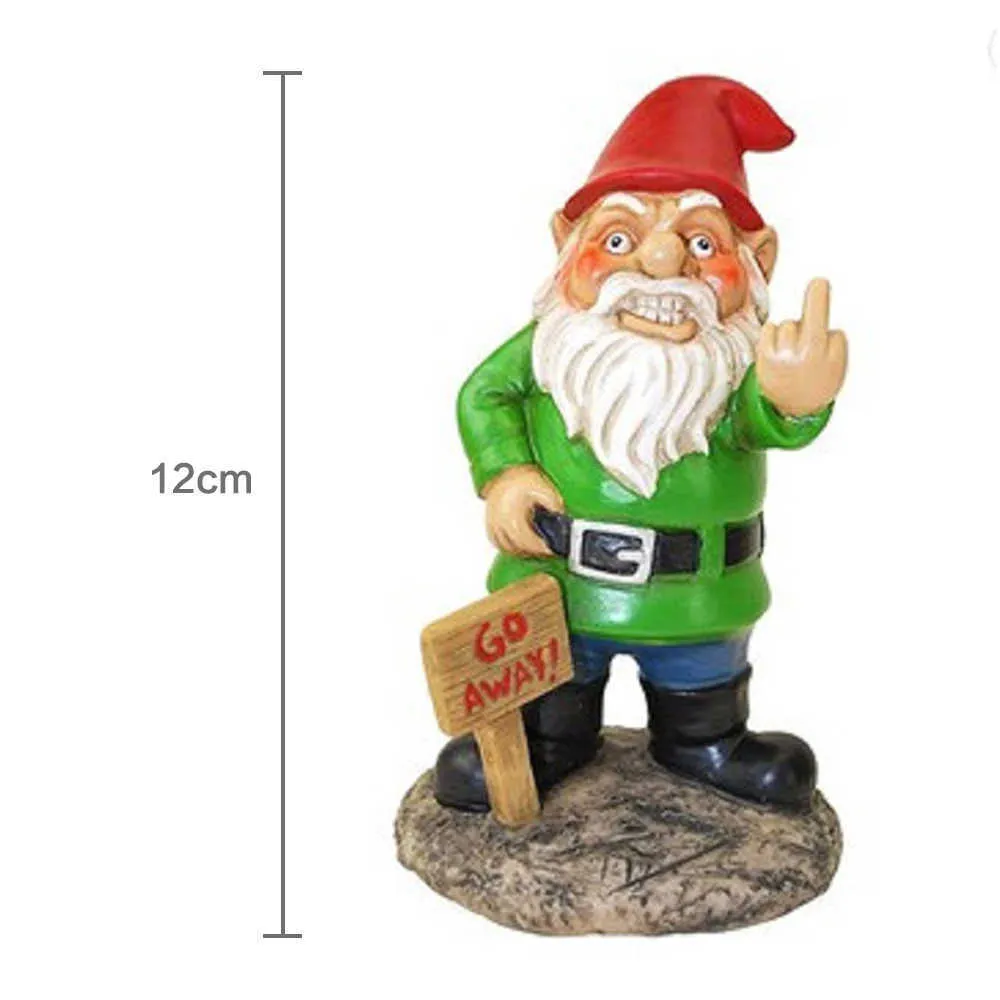 Resin Naughty Garden Gnome Statue Christmas Dress Up DIY Decoration Decor Gift Decorations 2108042327882