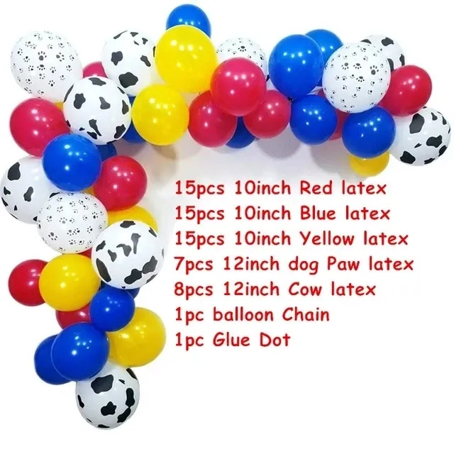 Pets Dog Paw Latex Balloons bones Animal Theme Party Decor Kids Classic Toys Globos Helium Air Inflatable Balls Supply 220217