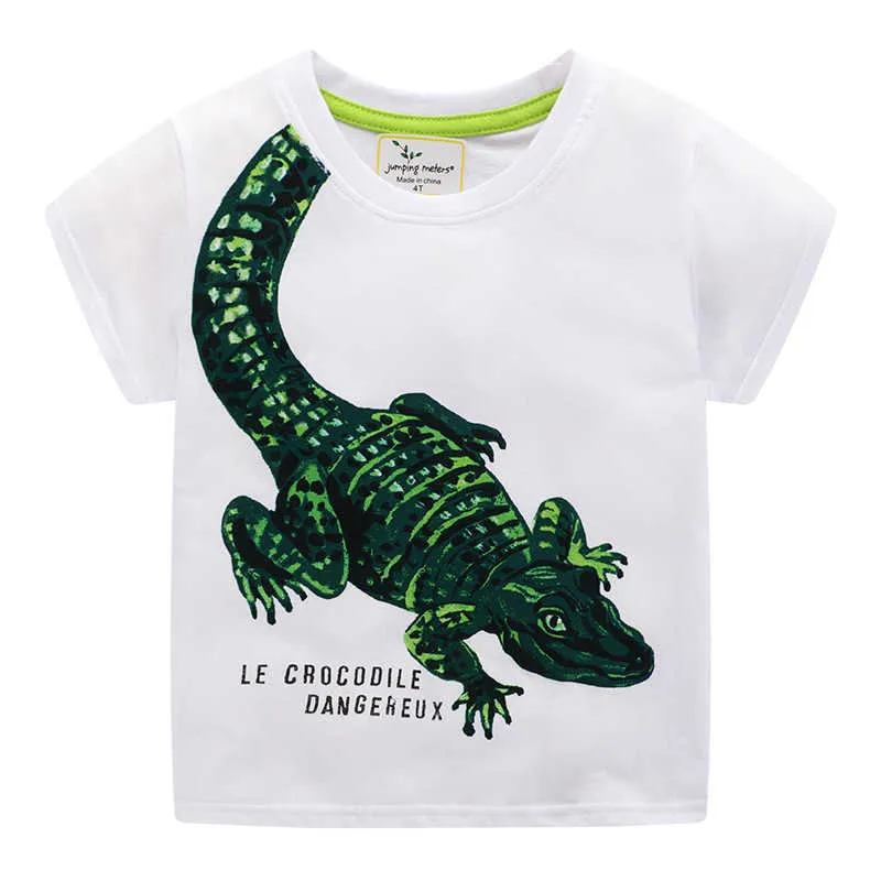 Saut mètres Animaux D'été Garçons Filles T-shirts Crabes Imprimé Coton Bébé Vêtements T-shirts Tops 210529