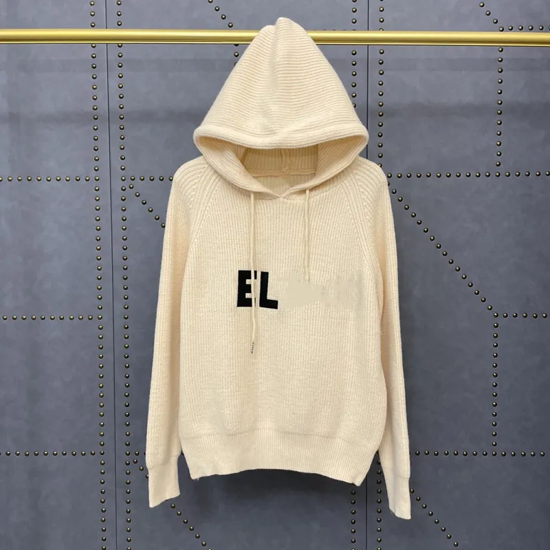 21 early autumn new + embroidered letter hooded Pullover Sweater couple tricolor