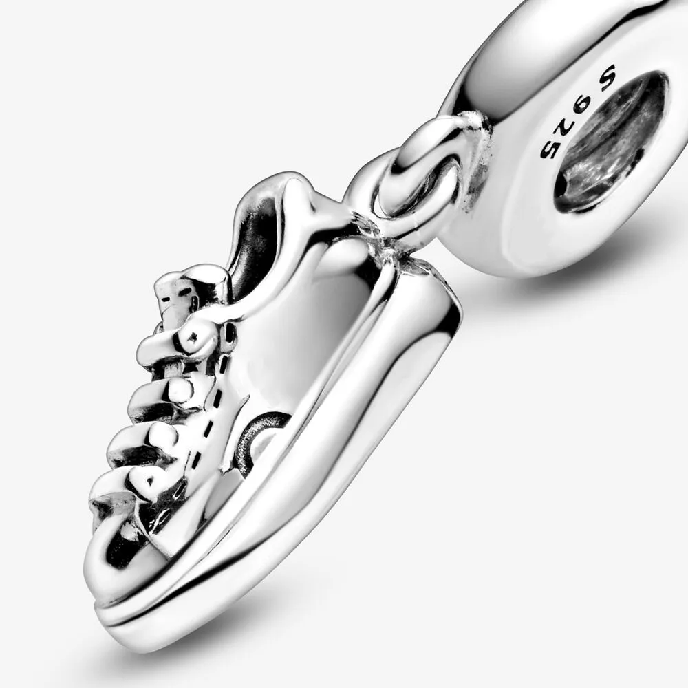 100% 925 Sterling Silver Sneaker Chaussure Dangle Charm Fit Original Bracelet à breloques européen Mode Bijoux de mariage Accessoires232k