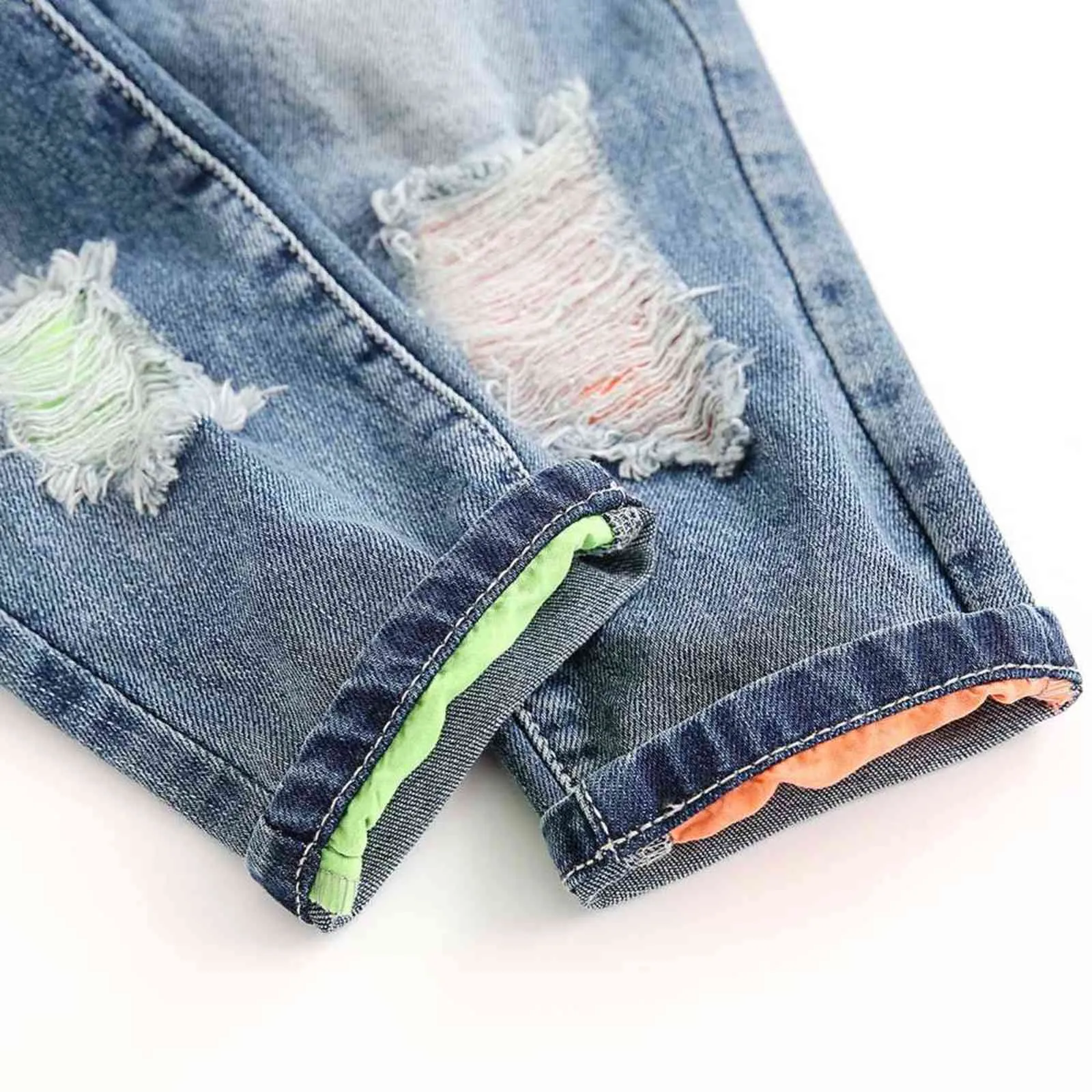 1-5T Kids Jeans Dziecko Pajacyki Spring Boys Girls Kombinezony Bebe Kombinezon Spodnie Toddler Spodnie Ubrania Odzież dziecięca 211101