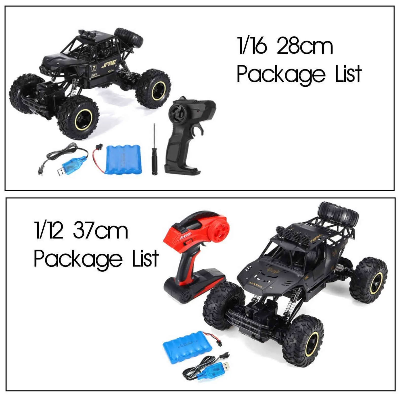 RC Car 1:12 37CM 4WD 2.4G radio remote control car toy high speed truck off-road children's toys 211027