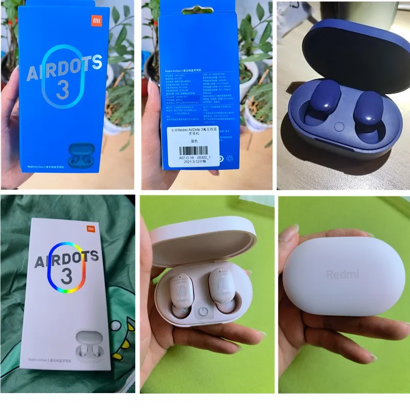 Xiaomi Redmi AirDots 3 Earphone AptX Hybrid Vocalism Wireless Bluetooth 5.2 Mi True Wireless Headset CD-level Sound Quality