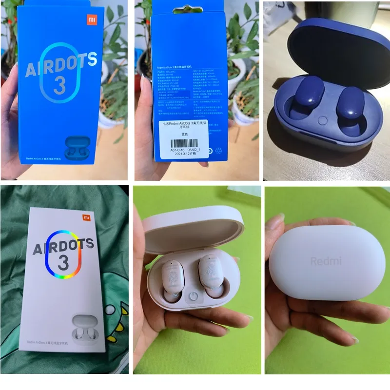 Xiaomi Redmi Airdots 3 Słuchawki APTX Hybrid Vocalizm Bezprzewodowy Bluetooth 5.2 MI Prawdziwy bezprzewodowy zestaw słuchawkowy na poziomie CD