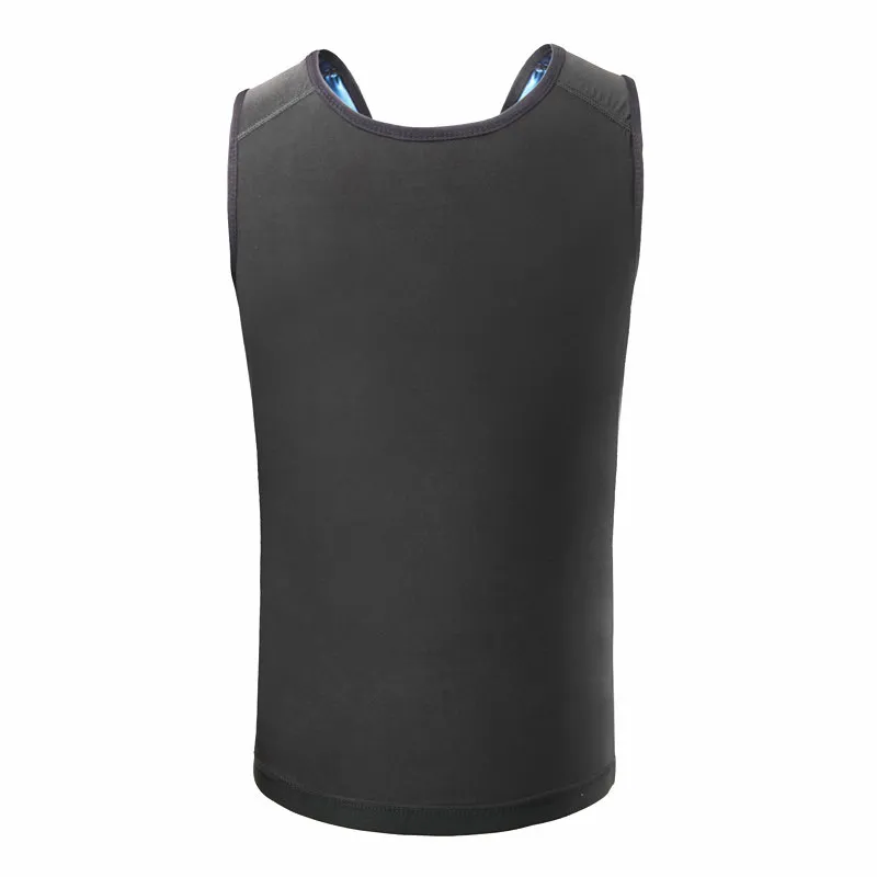 Herren-Schwitzweste, reduziert Bauch, Bauchkontrolle, Abnehm-Shirt, Tank-Top, schlanker Body Shaper, Neopren-Sauna-Effekt-Anzug für Herren