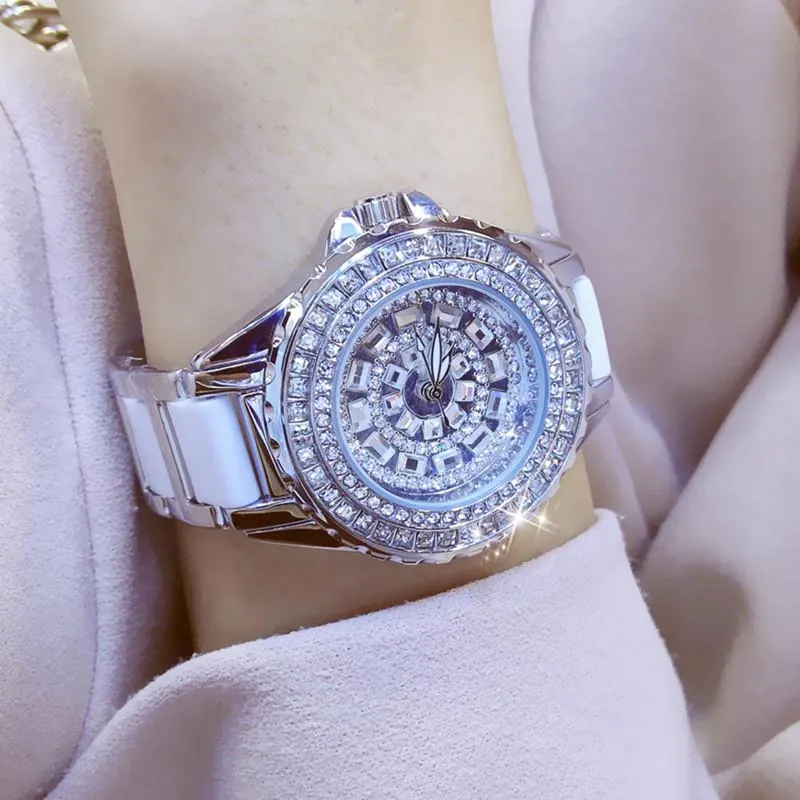 Diamond Watches Women Gold Fashion Clockwrist Lady Quartz Watch Ladies Steel Female Clock Relojes Para Mujer Wristw2613