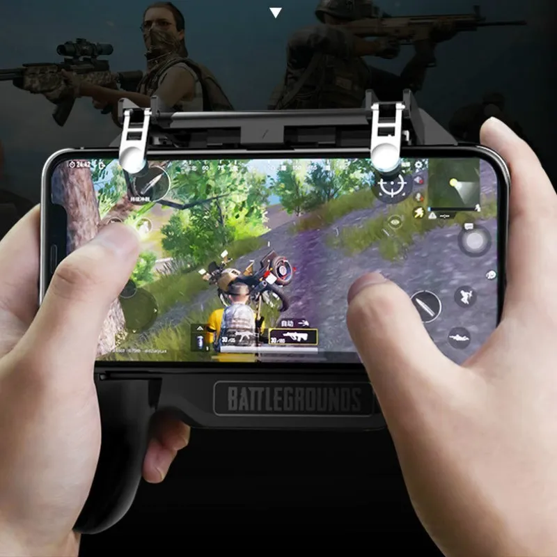 PUBG Mobile Game Controller Trigger L1 R1 Shooting Gamepad Joystick Android Smart Phone Cooling Fan 2000 mAh