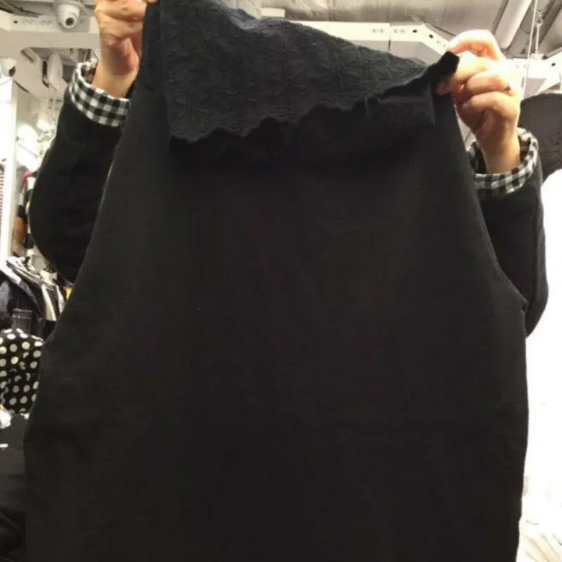 Neploe Femme T-shirts Coton Lâche Casual Chemise Blanche Style Coréen Crochet À Capuchon Patchwork Tees Mode Manches Longues Tops Femmes 210422
