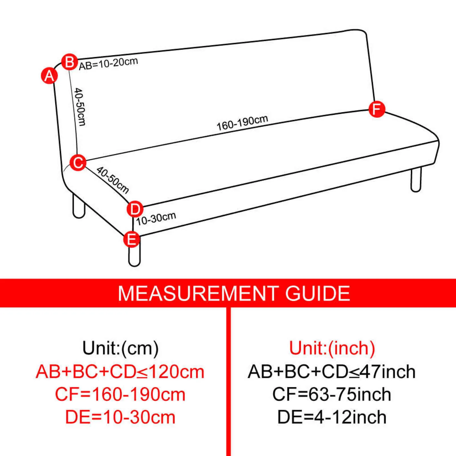 160-190cm Sofa Bed Covers Polyester Armless Printed Foldding Elastic Couch Bench Slipcover For Home el Banquet Office Modern 211116