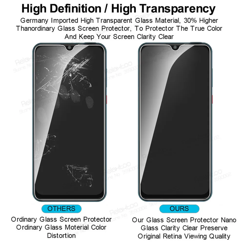 2 pièces verre trempé d'origine pour ZTE Blade A7 A5 2020 protecteur d'écran A 5 7 A52020 A72020 Film de protection de couverture