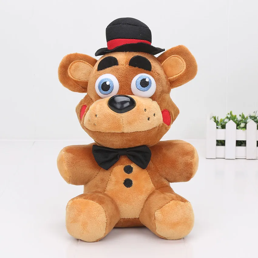 Stokta 25cm FNAF Peluş Oyuncaklar Kabus Fredbear Golden Freddy Fazbear Doldurulmuş Oyuncaklar Bebek 2104266210286