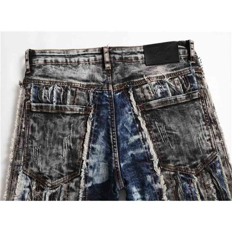 Jeans designer jeans de alta qualidade para os homens tamanho 28-38 outono primavera hip hop punk streetwear