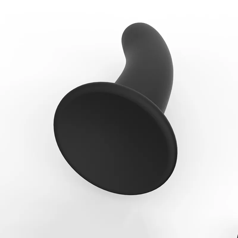 Mini gładki silikonowy dildo wtyczka analna czarny silikonowy masażer z ssącą szklanką wodoodpornej łechtaczki masturbator dla dorosłych zabawki seksualne x05036200329