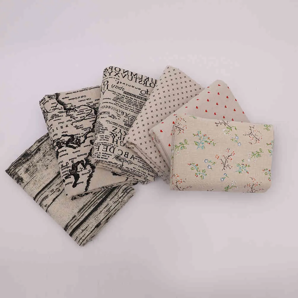 50 cm x 140 cm materiale tessile di cotone stampato tessuto di lino cuscino da cucito fai da te