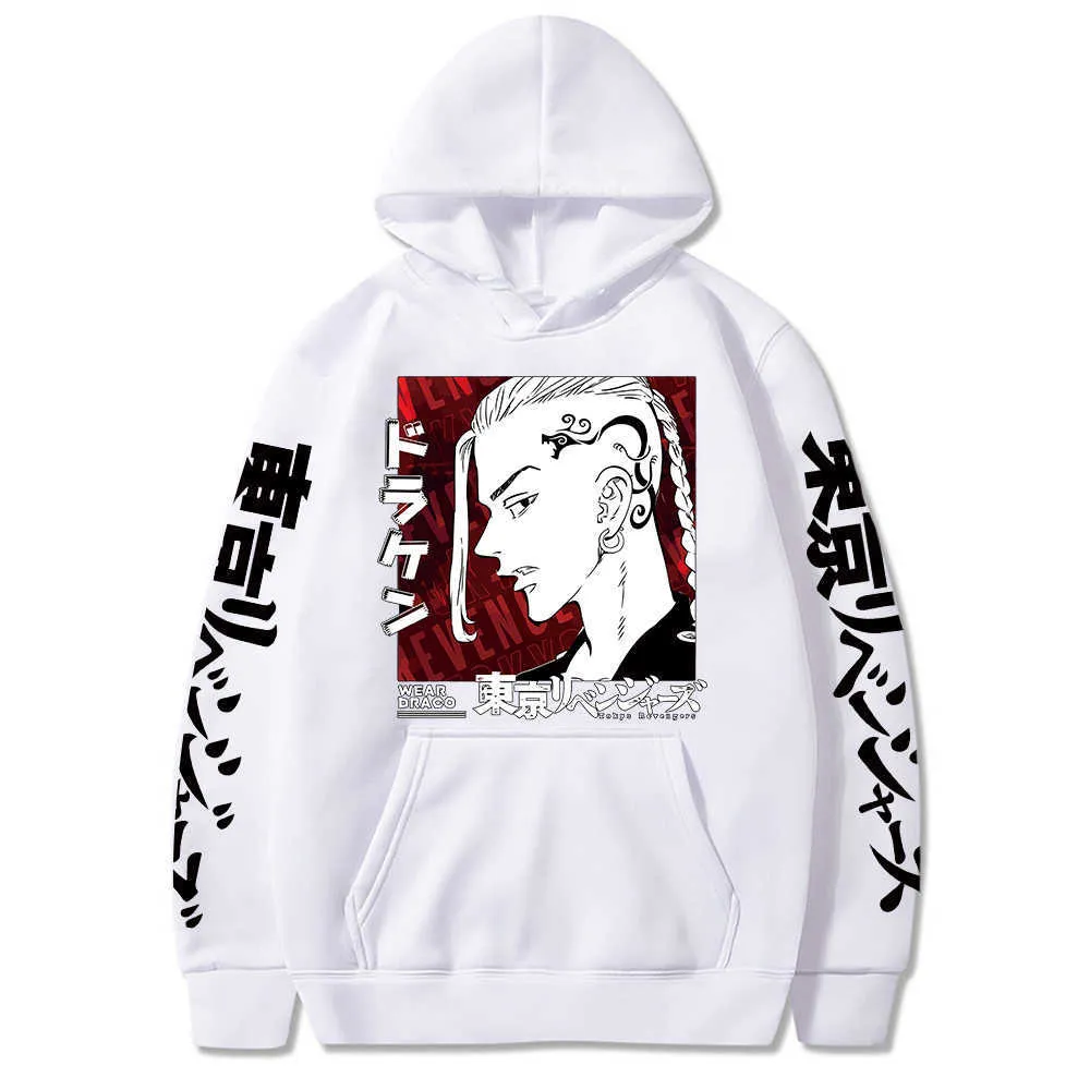 Männer Hoodie Tokyo Revengers Hoodie Frau 2021 Draken Harajuku Casual Hoodies Mode Lustige Frauen Pullover G1007