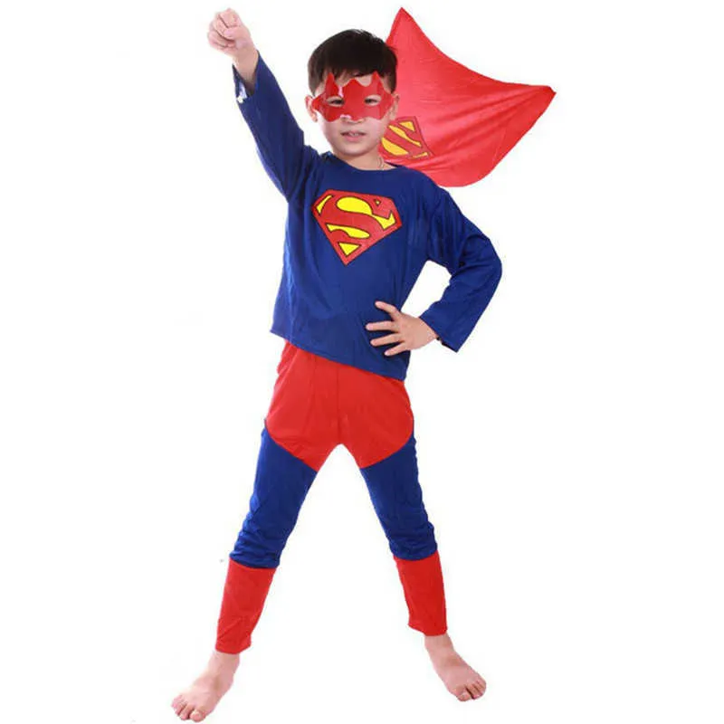 S-L Barn Boy Super Hero Cosplay Barn Halloween Anime Movie Kostymer Carnival Purim Parade Stage Show Roll Play Party Dress Q0910