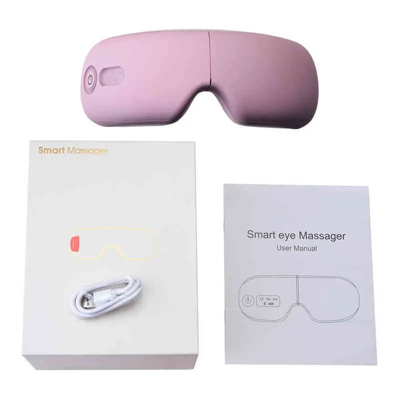 Bluetooth Smart Vibration Eye Massager Care Device Compress Glasses機器折りたたみ折りたたみ2101084302973