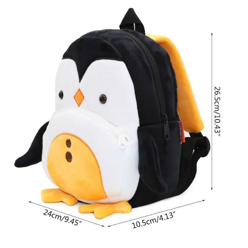 Cute Cartoon Toddler Backpack Soft Plush Kids Schoolbag Almuerzo Snack Toy Bolsa de hombro para niños en edad preescolar Niñas 211025
