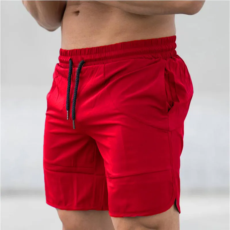 New Mens Quick Dry Shorts Calf-Length Gyms Fitness Bodybuilding Joggers Workout Brand Sporting Short Pants Sportswear Sweatpants 210421