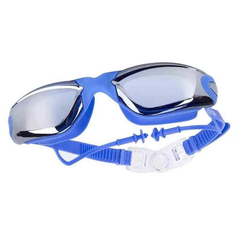 Swimming Glasses Earplug Anti Fog Silicone Swim Pool Glasses Women Men Eyewear Water Ear Plug Diving Goggles Y220428