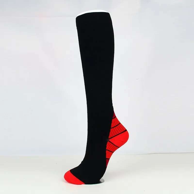 Compressie Knie High Socks Hosiery Outdoor Running wandel sportkousen voor vrouwelijke mannen