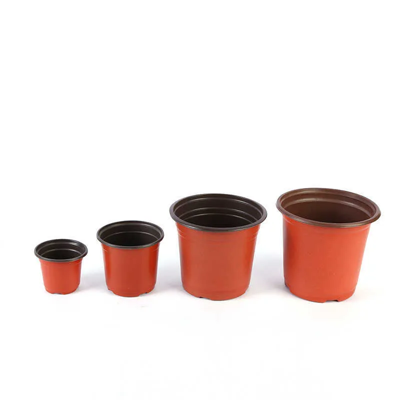 Mini vasi da fiori colorati in plastica tonda fiore vaso da fiori fioriere piante grasse Decor piante vasi da fiori desktop 210615