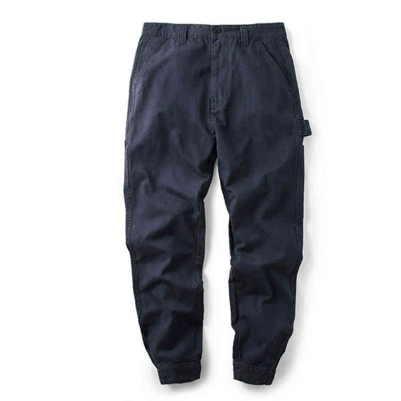 Men's Cotton Sweatpants Joggers Men Loose Cargo Pants Pockets Track Tactical Casual Techwear Male Trousers Sport Streetwear G220224