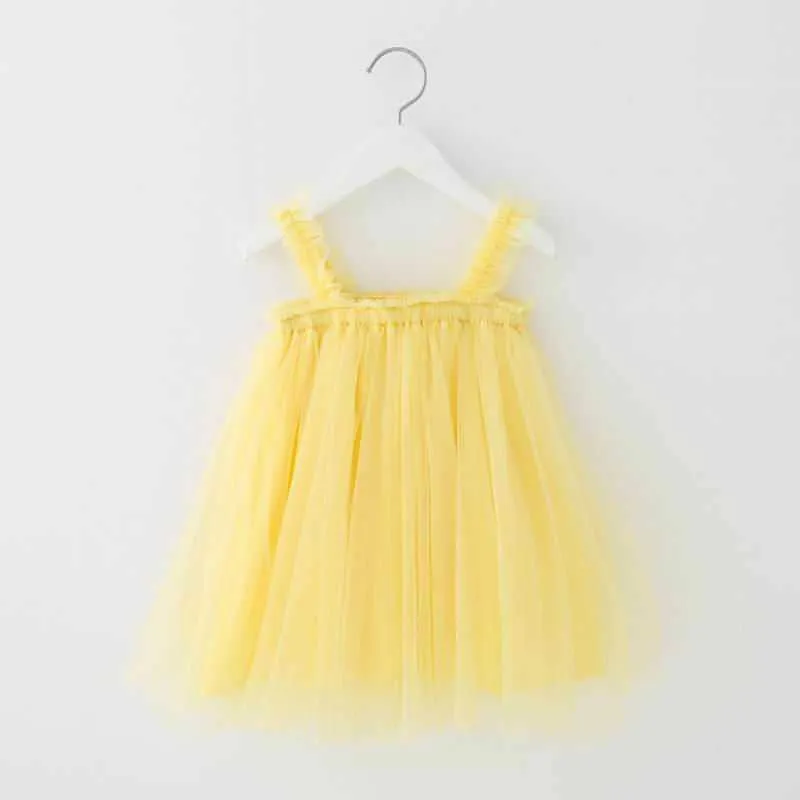 Baby Mädchen Kleid Flauschigen Tüll Hosenträger Kinder Sommer Prinzessin Kleinkind Kleidung E01 210610