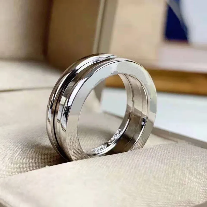 Original Copy Classic Titanium Steel Bvl Fashion High Quality Male And Female Wedding Ring Gift6130608