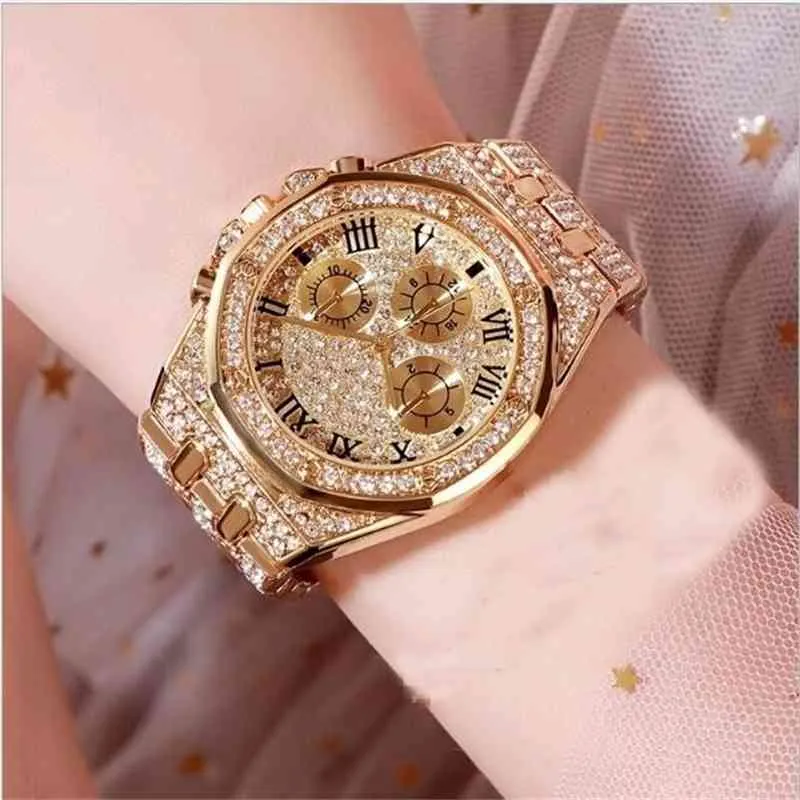 2019 Iced Out Watch Hip Hop luxury wristwatch diamond watch gold silver men watches jewelry gifts big dial