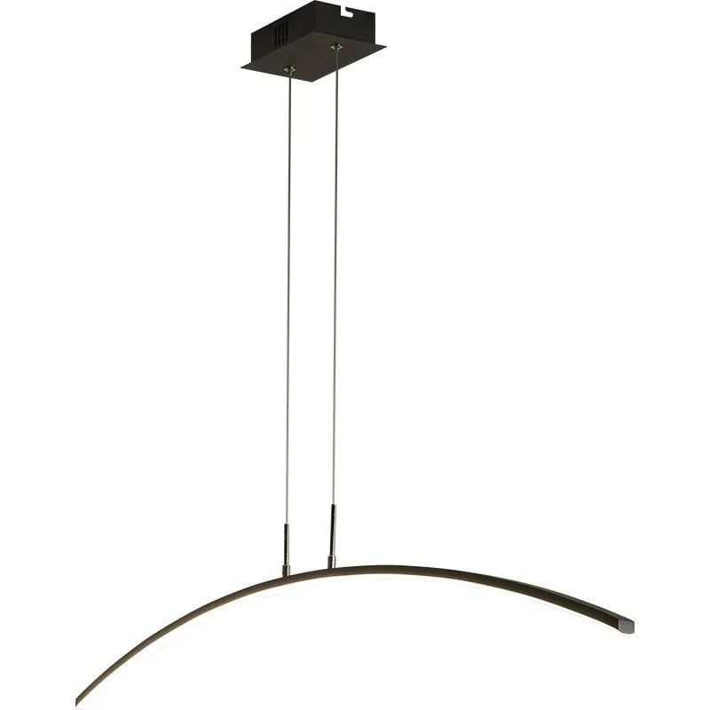 Längd 1200mm bågform Vit eller svart LED -hängande lampa Moderna hängsljus för matsal Bar Kökslampor201L